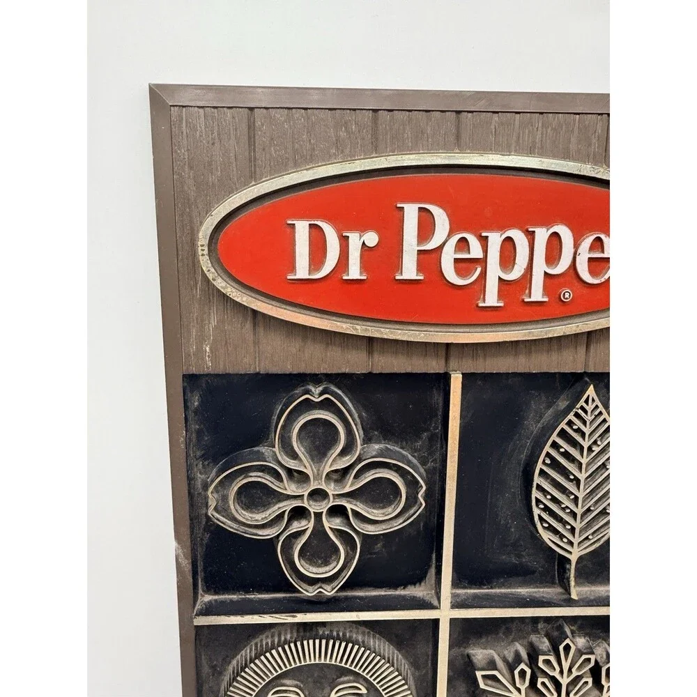 Vintage 1970 Dr. Pepper Tear Off Calendar Advertising Sign 16